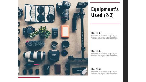 Equipments Used Management Ppt PowerPoint Presentation Pictures Outfit