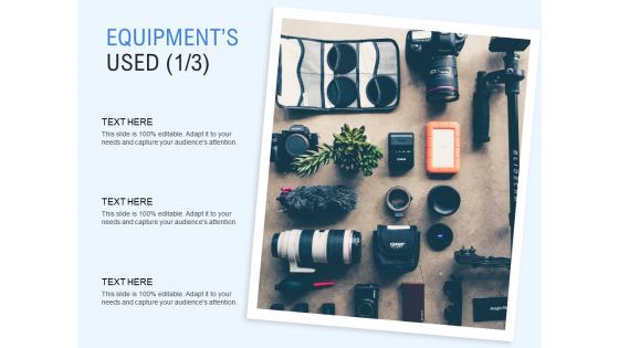 Equipments Used Technology Ppt PowerPoint Presentation Show Portfolio