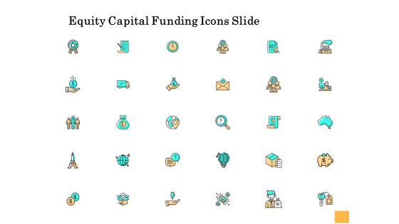 Equity Capital Funding Icons Slide Ppt Icon Objects PDF