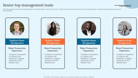 Equity Debt And Convertible Bond Investment Banking Pitch Book Senior Top Management Team Infographics PDF