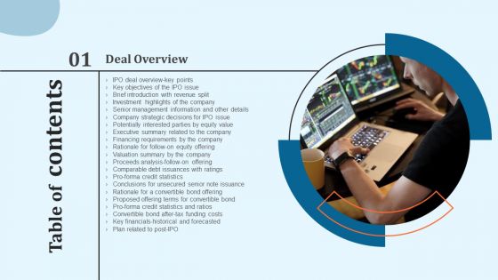 Equity Debt And Convertible Bond Investment Banking Pitch Book Table Of Contents Key Background PDF Equity Debt And Convertible Bond Investment Banking Pitch Book Table Of Contents Key Background PDF