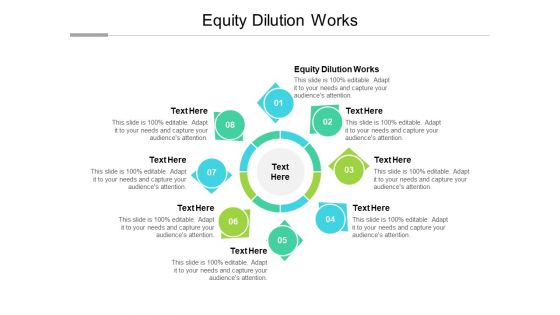 Equity Dilution Works Ppt PowerPoint Presentation Outline Gallery Cpb