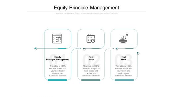 Equity Principle Management Ppt PowerPoint Presentation Infographic Template Demonstration Cpb