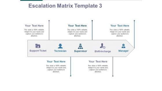 Escalation Matrix Template 3 Ppt PowerPoint Presentation Infographics Diagrams
