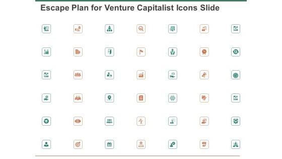 Escape Plan For Venture Capitalist Icons Slide Ppt Slides Clipart Images PDF