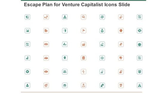 Escape Plan For Venture Capitalist Icons Slide Ppt Slides Clipart Images PDF