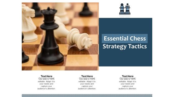 Essential Chess Strategy Tactics Ppt PowerPoint Presentation File Background Image PDF