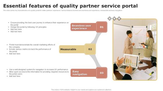 Essential Features Of Quality Partner Service Portal Ideas PDF