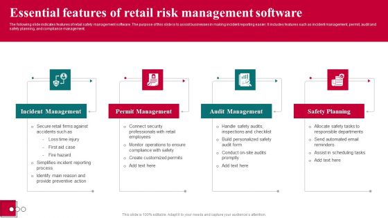 Essential Features Of Retail Risk Management Software Information PDF