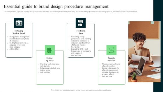 Essential Guide To Brand Design Procedure Management Demonstration PDF