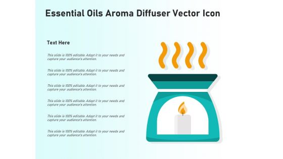 Essential Oils Aroma Diffuser Vector Icon Ppt PowerPoint Presentation Icon Good PDF