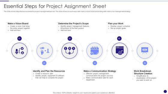 Essential Steps For Project Assignment Sheet Download PDF