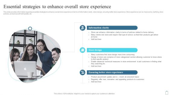 Essential Strategies To Enhance Overall Store Experience Customer Engagement Administration Topics PDF