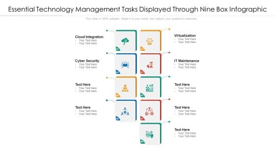 Essential Technology Management Tasks Displayed Through Nine Box Infographic Ppt PowerPoint Presentation File Clipart PDF Essential Technology Management Tasks Displayed Through Nine Box Infographic Ppt PowerPoint Presentation File Clipart PDF
