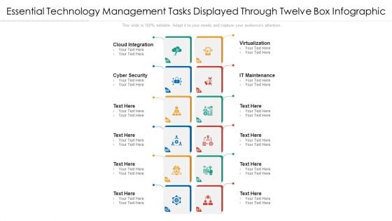 Essential Technology Management Tasks Displayed Through Twelve Box Infographic Ppt PowerPoint Presentation File Pictures PDF Essential Technology Management Tasks Displayed Through Twelve Box Infographic Ppt PowerPoint Presentation File Pictures PDF