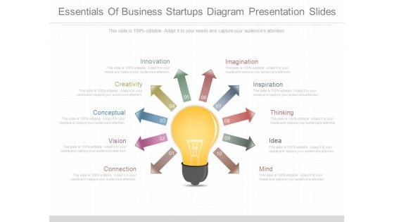 Essentials Of Business Startups Diagram Presentation Slides