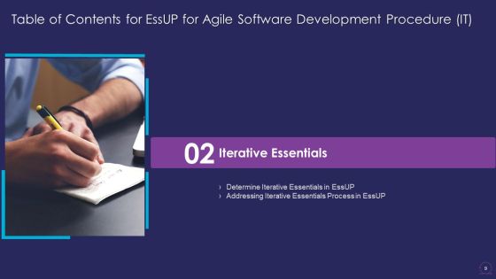 Essup For Agile Software Development Procedure IT Ppt PowerPoint Presentation Complete Deck Slide09