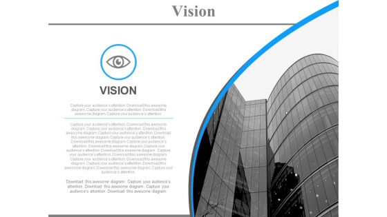 Establish A Good Corporate Vision Powerpoint Slides