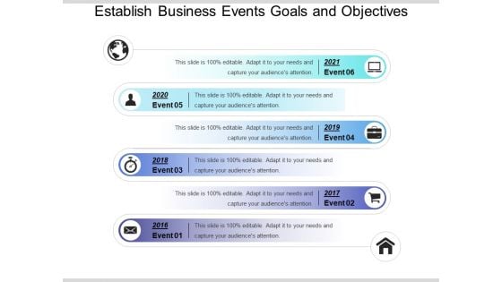 Establish Business Events Goals And Objectives Ppt PowerPoint Presentation File Maker PDF