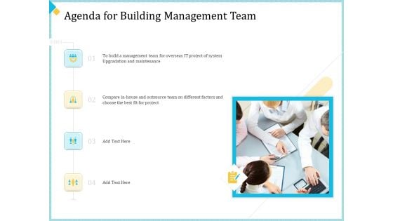 Establish Management Team Agenda For Building Management Team Ppt Infographics Guidelines PDF