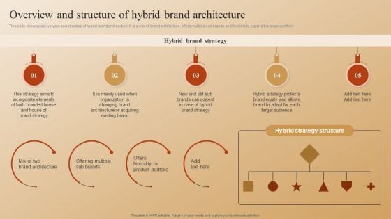 Establishing A Brand Identity For Organizations With Several Brands Overview And Structure Of Hybrid Brand Architecture Guidelines PDF