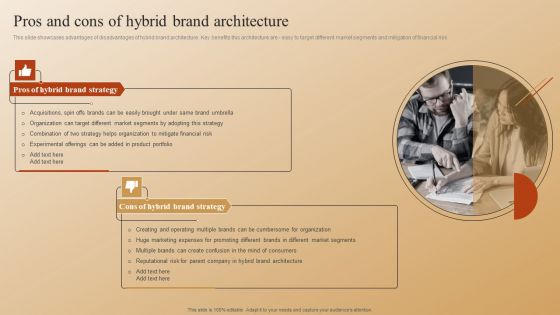 Establishing A Brand Identity For Organizations With Several Brands Pros And Cons Of Hybrid Brand Architecture Designs PDF