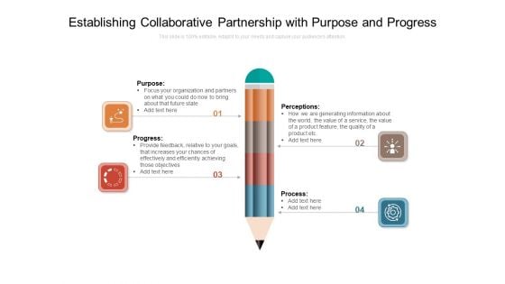 Establishing Collaborative Partnership With Purpose And Progress Ppt PowerPoint Presentation File Model PDF