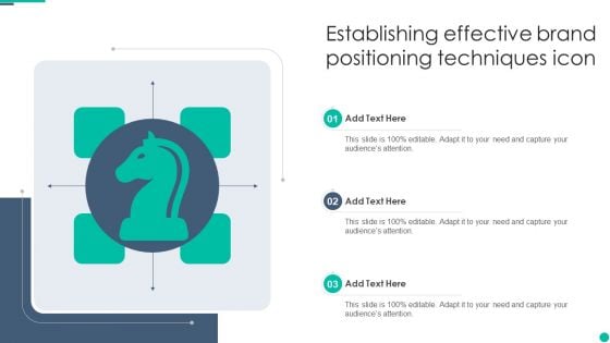 Establishing Effective Brand Positioning Techniques Icon Elements PDF