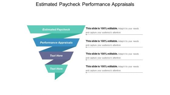 Estimated Paycheck Performance Appraisals Ppt PowerPoint Presentation Slides Smartart