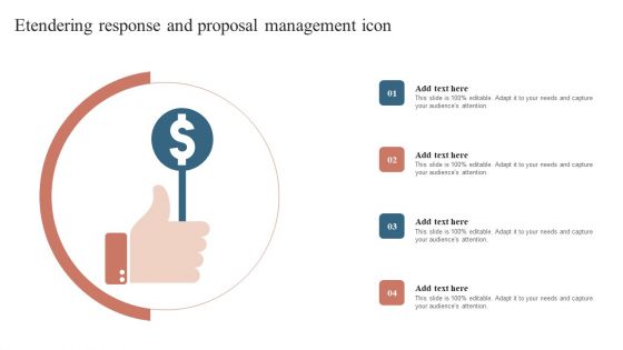 Etendering Response And Proposal Management Icon Download PDF