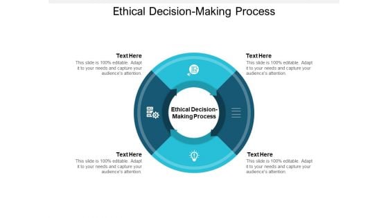 Ethical Decision Making Process Ppt PowerPoint Presentation Inspiration Gridlines Cpb