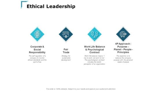 Ethical Leadership Social Responsibility Ppt PowerPoint Presentation Slides Introduction