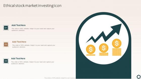 Ethical Stock Market Investing Icon Template PDF