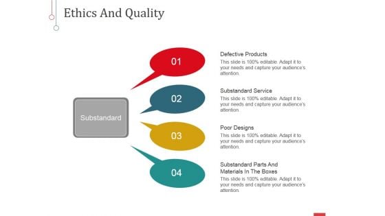 Ethics And Quality Ppt PowerPoint Presentation Pictures Designs Ethics And Quality Ppt PowerPoint Presentation Pictures Designs