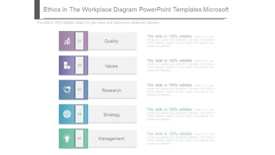 Ethics In The Workplace Diagram Powerpoint Templates Microsoft