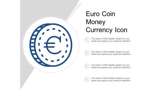 Euro Coin Money Currency Icon Ppt Powerpoint Presentation Gallery Structure