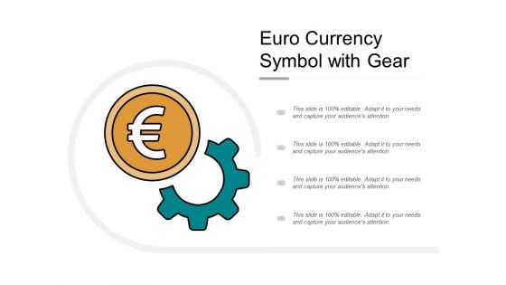 Euro Currency Symbol With Gear Ppt Powerpoint Presentation Infographic Template Templates