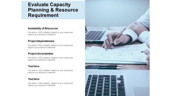 Evaluate Capacity Planning And Resource Requirement Ppt Powerpoint Presentation Portfolio Background