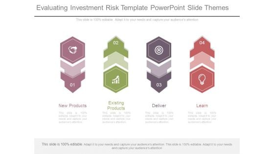 Evaluating Investment Risk Template Powerpoint Slide Themes