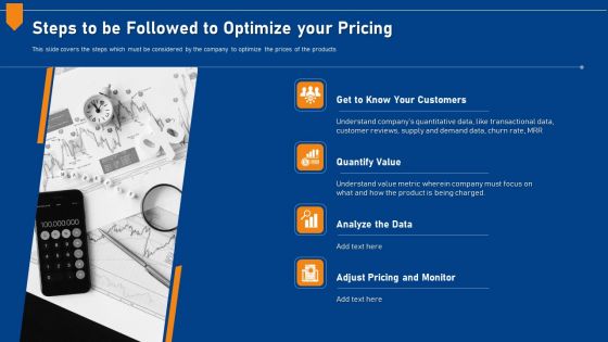 Evaluating Price Efficiency In Organization Steps To Be Followed To Optimize Your Pricing Microsoft PDF