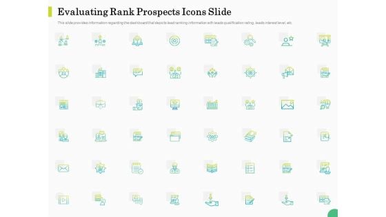 Evaluating Rank Prospects Icons Slide Ppt Pictures Show PDF