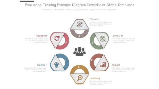 Evaluating Training Example Diagram Powerpoint Slides Templates