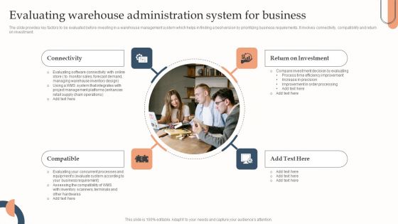 Evaluating Warehouse Administration System For Business Elements PDF