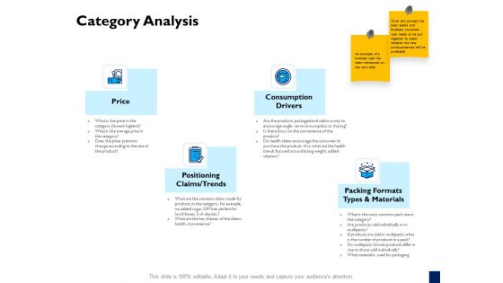 Evaluation Criteria Of New Product Development Process Category Analysis Ppt PowerPoint Presentation Examples PDF