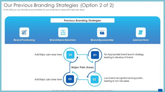 Evaluation Evolving Advanced Enterprise Development Marketing Tactics Our Previous Branding Strategies Recognition Inspiration PDF