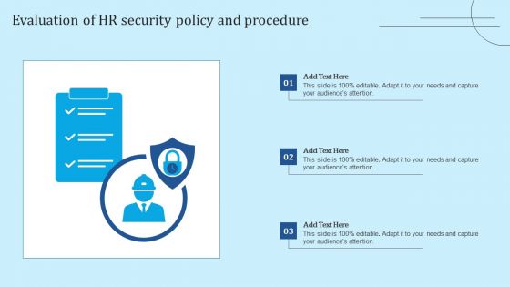 Evaluation Of HR Security Policy And Procedure Diagrams PDF