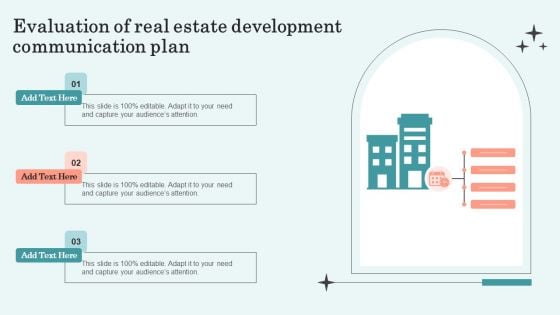 Evaluation Of Real Estate Development Communication Plan Diagrams PDF