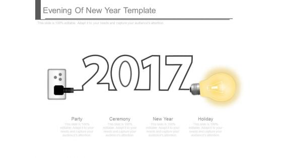 Evening Of New Year Template