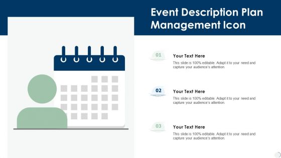 Event Description Plan Management Icon Diagrams PDF
