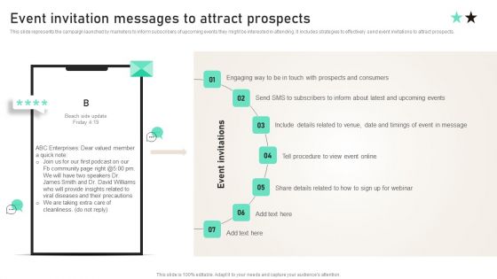 Event Invitation Messages To Attract Prospects Ppt PowerPoint Presentation File Model PDF Event Invitation Messages To Attract Prospects Ppt PowerPoint Presentation File Model PDF